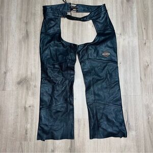 Harley-Davidson Motorcycle/Biker Black Leather Chaps Size Women’s Large